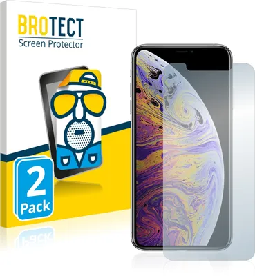 Produktbild von 2x BROTECT Schutzfolie für Apple iPhone Xs Max / 11 Pro Max Displayschutz Displayschutzfolie Folie Matt Entspiegelungsfolie