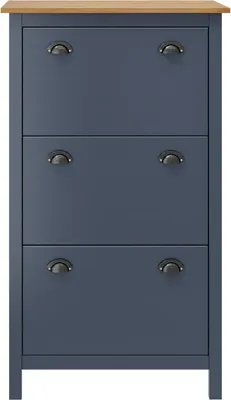 Obrázek produktu pro vidaXL Botník Hill Grey 72x35x124 cm Borovicový masiv