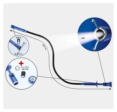 Immagine prodotto di BRILLIANT TOOLS Pinza ad artiglio con magnete e LED rigido - BT115907