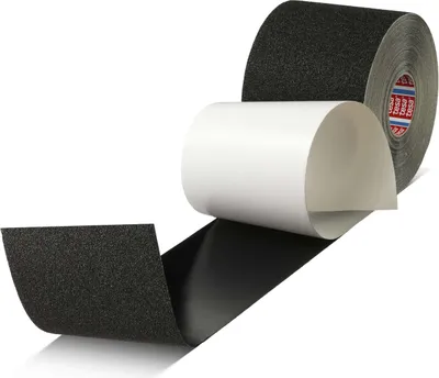 Produktbild von 3 Rollen tesa Anti-Rutschband, 15 m x 100 mm, schwarz
