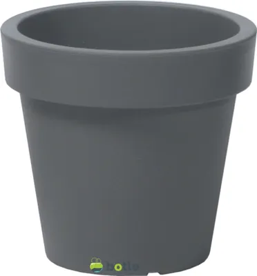 Produktbild von Blumentopf Übertopf Blumenkübel 35 cm x 31,8 cm Grauer Stein Pflanzkübel Pflanztopf Kunststoff