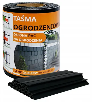 Zdjęcie produktu dla Taśma Ogrodzeniowa Osłona Na Ogrodzenie Płot Panelowe +Uv 24Klipsy 19Cmx35M