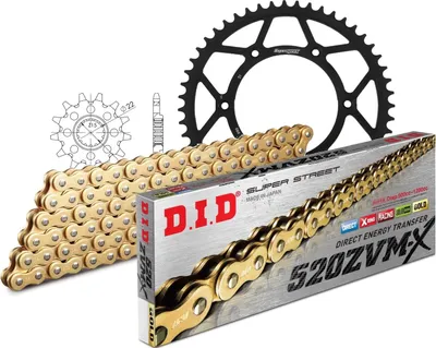 Image de Jeu de chaînes DID acier 520ZVM-X / 118 rivets pour KTM SX-F, Husqvarna FC 250 ccm année 2018 - 2020