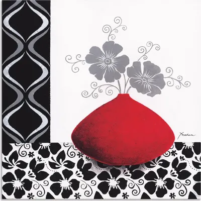 Produktbild von ARTland Wandbild Alu für Innen & Outdoor Blumenmuster I Größe: 70x70 cm