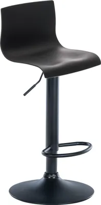 Produktbild von Barhocker PESAN - Kunststoff Schwarz 39x36x84 cm Schwarz | Barstuhl Höhenverstellbar Mit Lehne Drehbar Tresenhocker Tresenstuhl Kneipenhocker