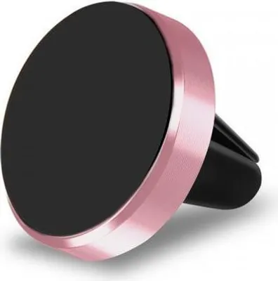 Produktbild von Metal Magnetic Cell Mobile Phone Car Holder mit Clips - Farbe: Rosa