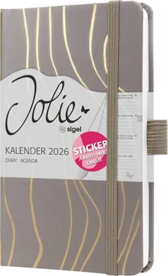 Produktbild von Wochenkalender Jolie ca. A6 Hardcover Mocca Meringue 2026.