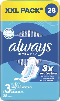 Produktbild von Always Podpaski Ultra Super Extra Rozmiar 3, 28 sztuk