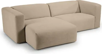 Produktbild von home24 Ecksofa mit Longchair - Strukturstoff