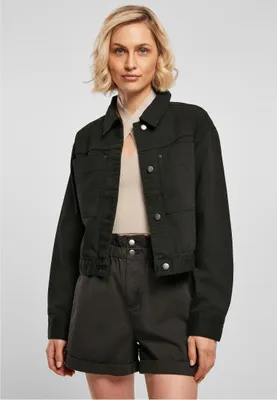 Zdjęcie produktu dla Urban Classics Ladies - Short Boxy Denim Jacke schwarz - S