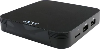Produktbild von Axas A1 HD 4K UHD Android 10 IP Receiver (Dual-WiFi, LAN, HDMI, USB 2.0, MicroSD, Schwarz)