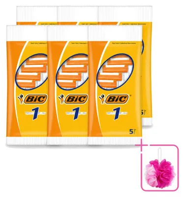 Image de 6 rasoirs jetables BIC 1 à lame unique - Pack économique - 6 pièces