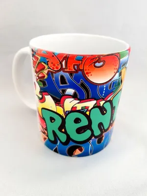 Produktbild von 1 Tasse Kaffeepott " Rentner "Peppig Modern Graffiti Ruhestand Deko Geschenk Tasse