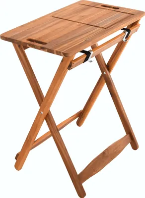 Produktbild von Raburg Tisch-Tablett GRILL-BUDDY in NATUR - XL Grill-Tisch aus Akazien-Holz, abnehmbares Schneidbrett & Servierplatte mi