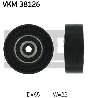 Produktbild von SKF VKM 38126 Umlenkrolle Keilrippenriemen passend für MERCEDES-BENZ A-Klasse (W168) VANEO (414)