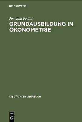 Produktbild von Grundausbildung in Ökonometrie