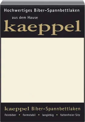 Produktbild von Kaeppel Biber Spannbettlaken 180x200 cm - 200x200 cm Leinen