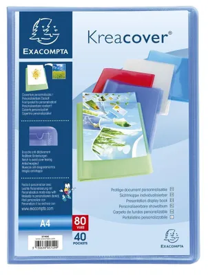 Produktbild von Exacompta 5749E 1 Kreacover Chromaline Dokumentenhülle 40 glatte Kristallhüllen