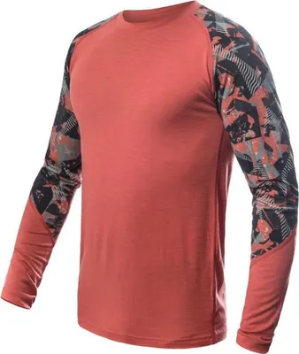 Produktbild von T-Shirt Sensor Merino Impress Herren lang terracotta größe XL 23200042-03
