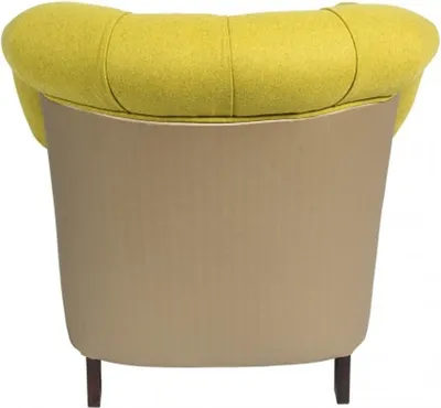 Produktbild von Ohrensessel Sessel Fernseh Stuhl Polster Sofa 1 Sitzer Relax Chesterfield Gelb