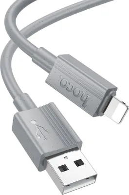 Produktbild von Kabel USB A zu Lightning Hoco 2,4A 1 m X107 grau