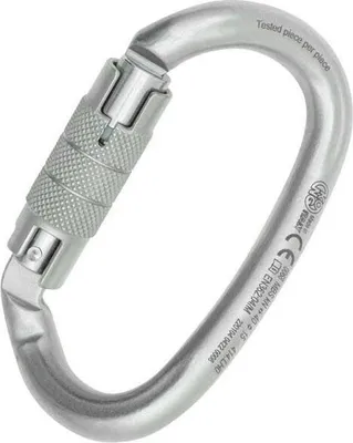 Obrázok produktu pre Kong Taliansko Oceľová špirála Twist Spona s Lunar Snap Hook biela biela jedna veľkosť