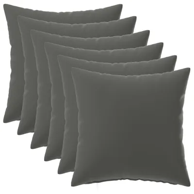 Produktbild von vidaXL Kissenbezug 6 pcs HEERLEN Anthrazit 30 x 30 cm Polyester