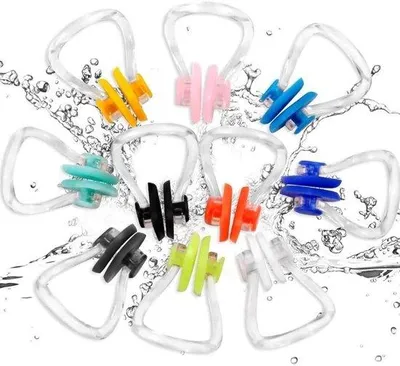 Produktbild von Neusklemmen set für Schwimmen - 10er Pack für Erwachsene und Kinder, Schwimmen, Tauchen, Anfänger