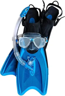 Produktbild von Cressi Kit Palau Marea Palau Gamma Schnorchelset Blau EU 35-38 Blau EU 35-38
