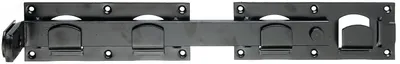 Image de Alberts 210205 Jambage de porte double, en version lisse ou martelée, noir, 423 x 70 mm