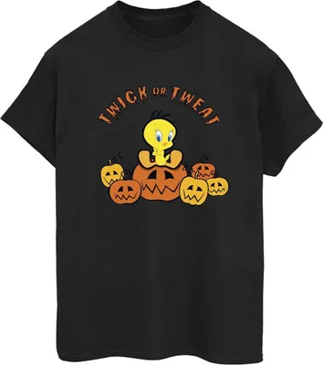 Produktbild von Looney Tunes - "Twick Or Tweat" T-Shirt für Damen BI33828 (XXL) (Schwarz)