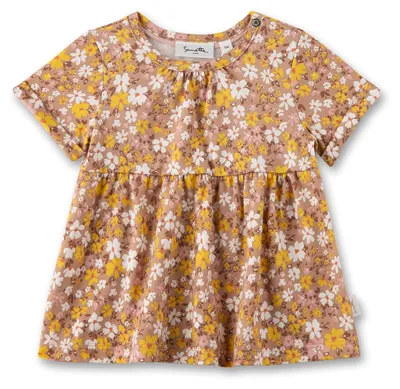 Produktbild von Sanetta Pure Mädchen-Kleid kurzarm rosa Blumen 80