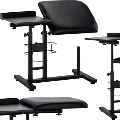 Produktbild von Armlehne mit Basis für kosmetische Tattoo Spa schwarz