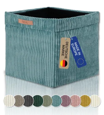 Produktbild von Kallax Boxen Cord 1 Stk. türkis, Aufbewahrungsbox faltbar 33x33x31cm
