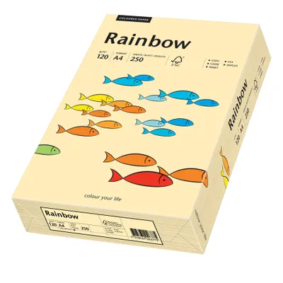 Produktbild von Papyrus 88042280, Universal, A4 (210x297 mm), Matte, 250 Blätter, 120 g/m², Gelb