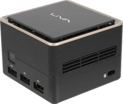 Produktbild von ECS LIVA Q3 Plus, 2 GHz, AMD Ryzen Embedded V1000, V1605B, 8 GB, DDR4-SDRAM, 128 GB