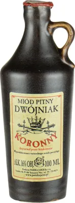 Obrázek produktu pro Medovina Dwojniak Koronny 100 ml v kameninové láhvi
