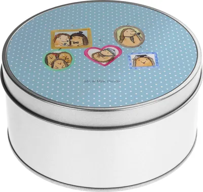Produktbild von Mr. & Mrs. Panda zuckerdose Igel Familie - Blau Pastell - Geschenk, Bruder, Keksdose, Vorratsdosen, Vorratsbehälter, Blechdose, Bilder, gebäckdose, Mama, Kaffeedose
