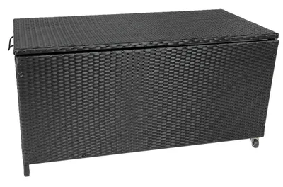 Obrázok produktu pre Malatec 11963 Záhradný úložný box polyratan 118 x 54 x 59 cm čierny
