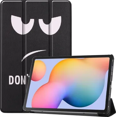 Produktbild von Mobigear Tri-Fold Samsung Galaxy Tab S6 Lite Hülle Klapphülle - Do Not Touch