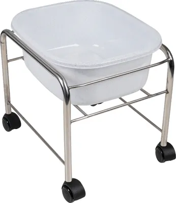 Produktbild von Wagen mit Pediküreschale - Chrom