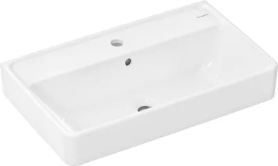Productafbeelding van Hansgrohe Xanuia Q wastafel, compact model, 650/390 cm, met kraangat en overloop