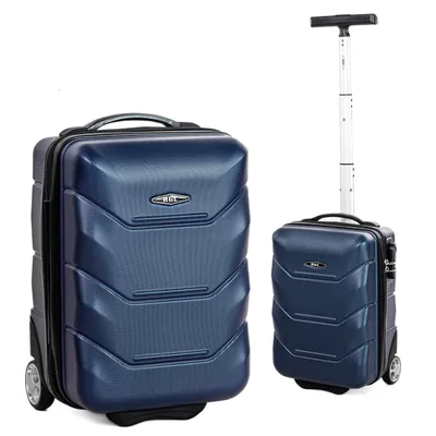 Produktbild von RGL 720 XS Reisekoffer Hartschale ABS Koffer Universalrollen Zahlenschloss Teleskopgriff Grösse: XS Farbe: Marineblau