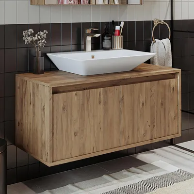 Immagine prodotto di Set di mobili da bagno Roomart ATLANTIC-100, 2 pezzi, larghezza 100 cm, rovere