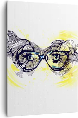 Produktbild von Bild auf Leinwand - Leinwandbild - Einteilig - Person Auge Schatten Dekoration - 70x100cm - Wand Bild - Wandbilder - Leinwanddruck - Wanddekoration - Leinwand bilder - Wandbild - PA70x100-3028