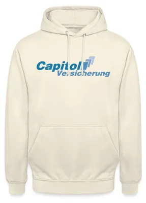 Produktbild von Spreadshirt Stromberg Logo Capitol Versicherung Uni Hoodie, L, Vanille-Milchshake