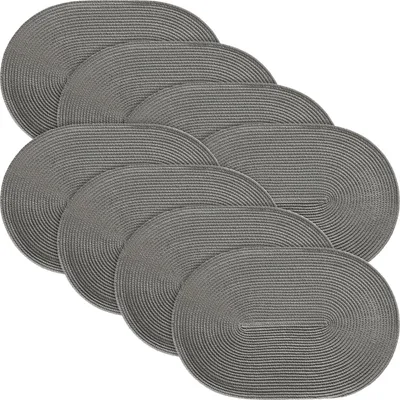 Produktbild von Erwin Müller Tischset Amadora" 8er-Pack grau oval 30x45 cm"