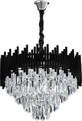 Produktbild von TOOLIGHT Hängelampe Mit Kristallen G063-Cp 50Cm 50Cm Black Black