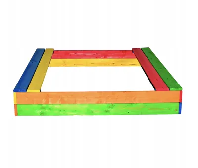 Immagine prodotto di Sabbiera in legno con panchine120x120cm Sandbox Sabbiera con posti a sedere
