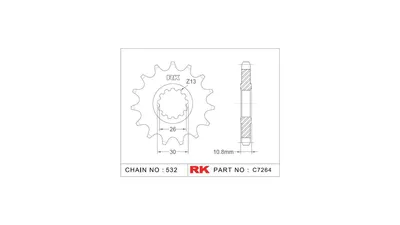 Zdjęcie produktu dla RK Ritzel 532 17Z Standard